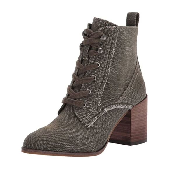 SPLENDID Womens Brown Cushioned Lewis Round Toe Block Heel Leather Booties main image 0
